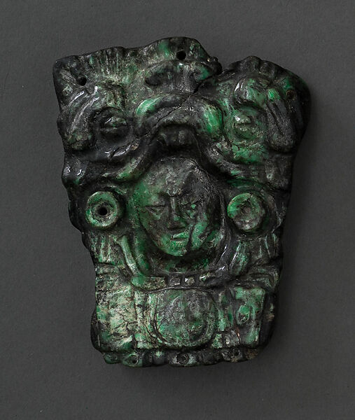 Plaque, Greenstone, Maya 