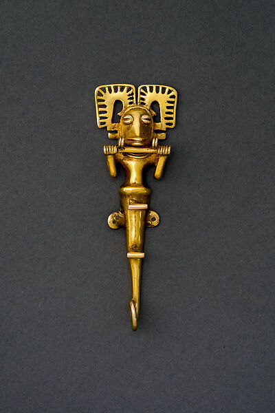 Anthropomorphic Pendant, Gold, Coclé 