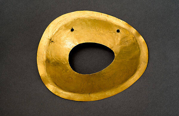 Effigy Shell Pendant, Gold, Maya 
