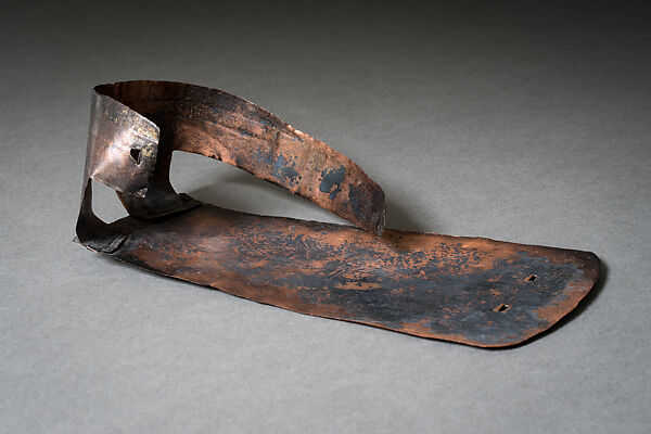 Sandal, Gilded copper, Maya 
