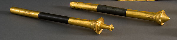 Ear Rods, Gold, greenstone , Coclé 