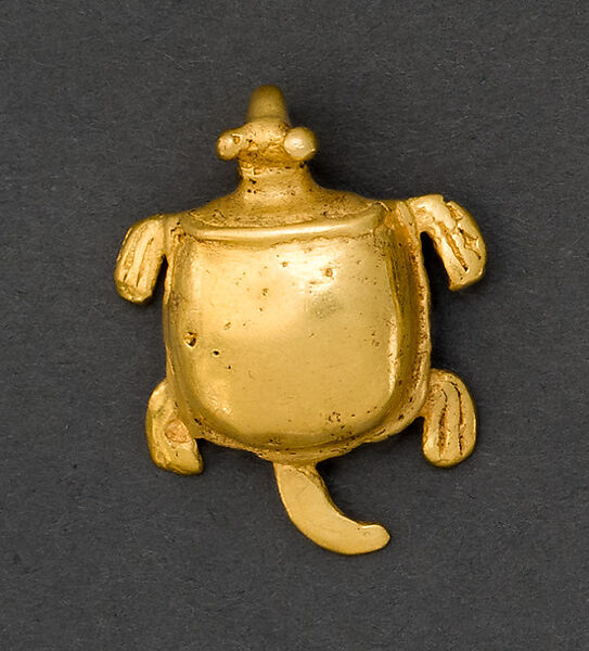 Turtle Pendant, Gold , Veraguas-Chiriquí 