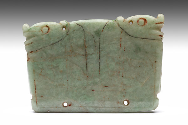 Plaque, Jadeite, Maya 