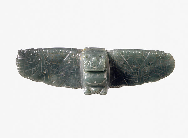 Bat-Winged Pendant, Jadeite, Guanacaste-Nicoya 