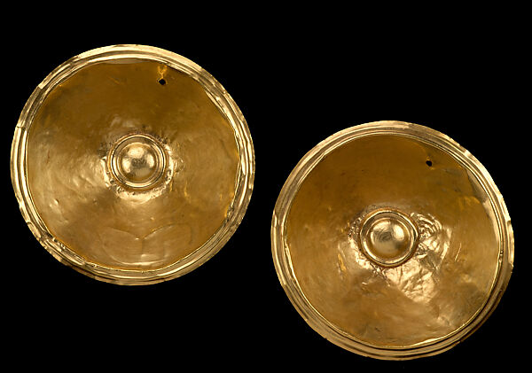 Pair of Ear Pendants, Gold, Calima-Yotoco 