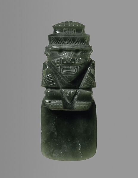 Figure-Celt Pendant, Jadeite, Central Region 