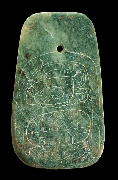 Belt Plaque, Jadeite, Maya 