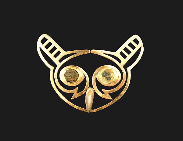 Nose Ornament, Gold, Moche 