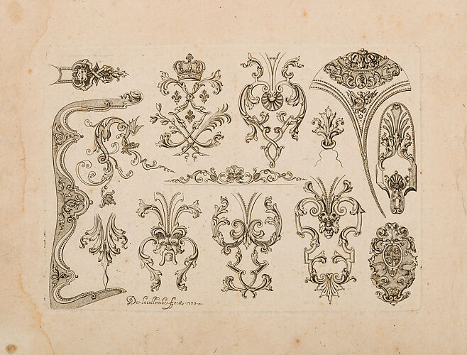 Plate Two from Nouveavx Desseins D'Arquebvseries