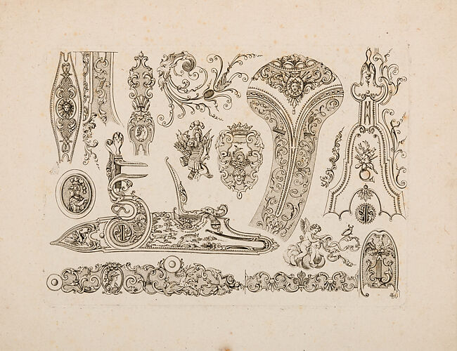 Plate Four from Nouveavx Desseins D'Arquebvseries