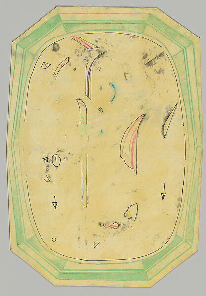 Jewels/Theme I, Eldzier Cortor (American, Richmond, Virginia 1916–2015 Seaford, New York), Mezzotint with etching in black and color aquatint with etching