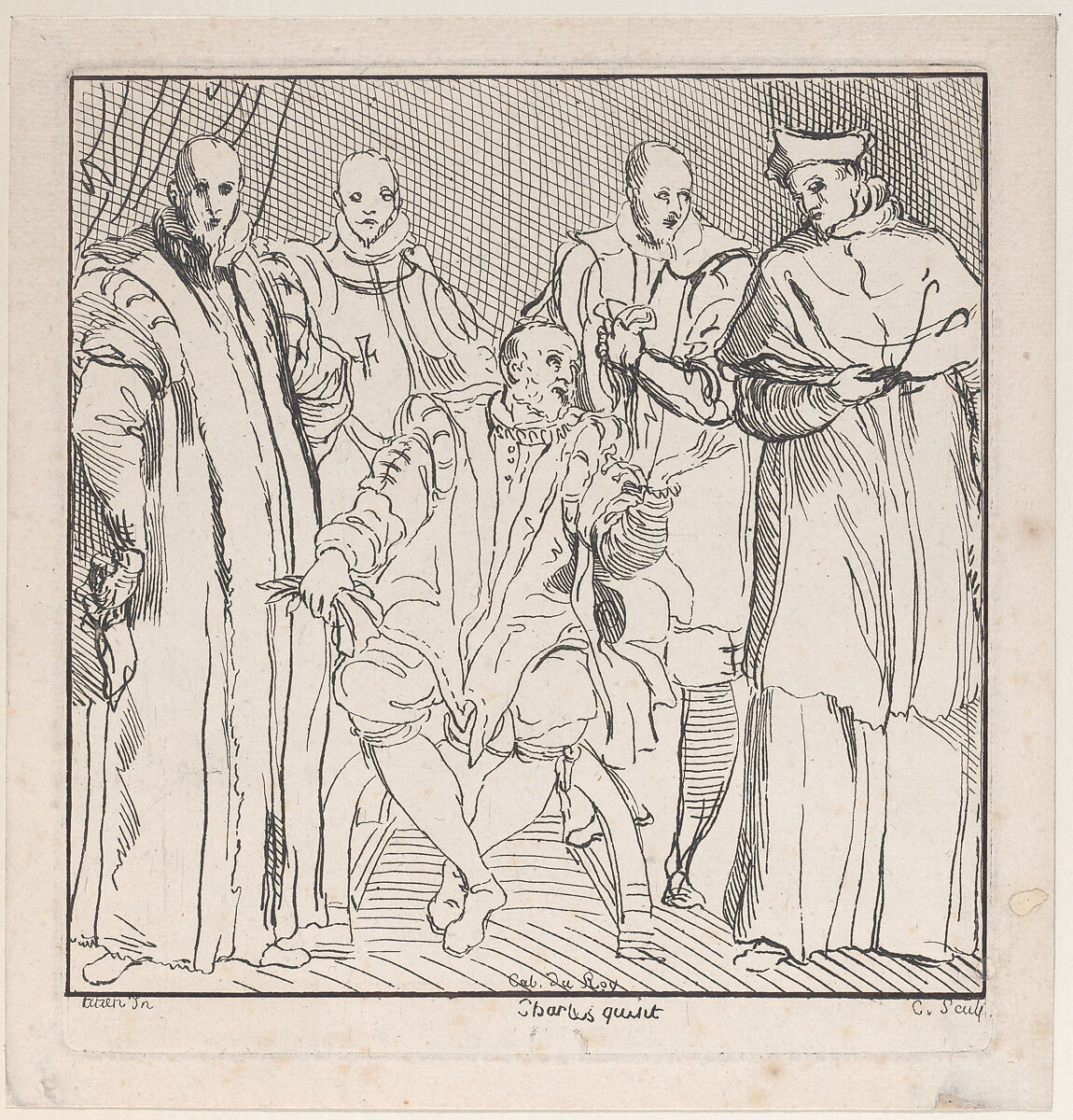 Charles V, Anne Claude Philippe de Tubières, comte de Caylus (French, Paris 1692–1765 Paris), Etching 