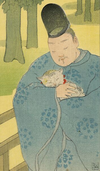 A New Translation of The Tale of Genji (Shin’yaku Genji monogatari) by Yosano Akiko, Illustrated by Nakazawa Hiromitsu (Japanese, 1874–1964), Woodblock-printed illustrations; ink and color on paper, Japan 