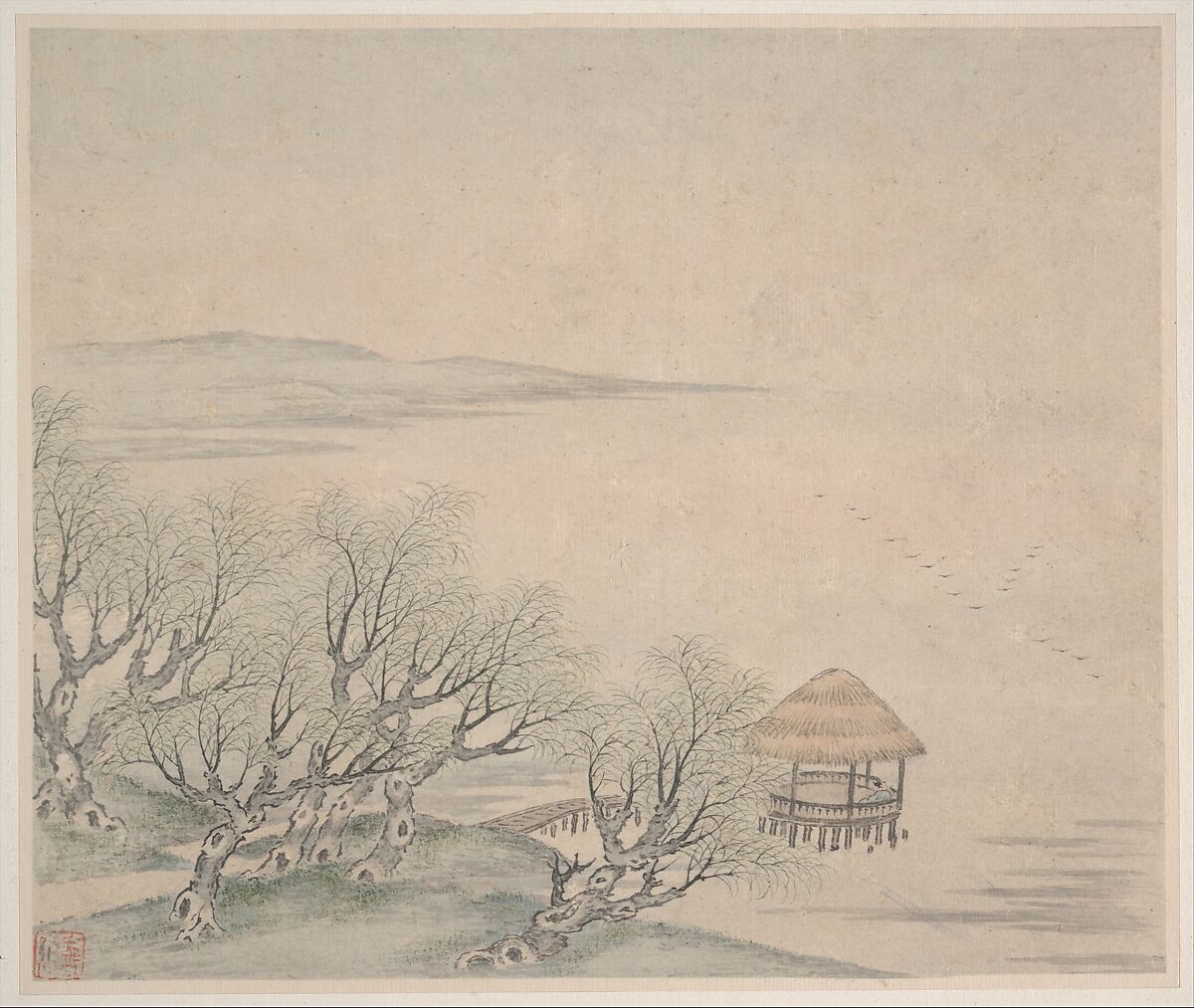Landscapes, Fan Qi (Chinese, 1616–after 1694), Album of eight leaves; ink and color on paper, China