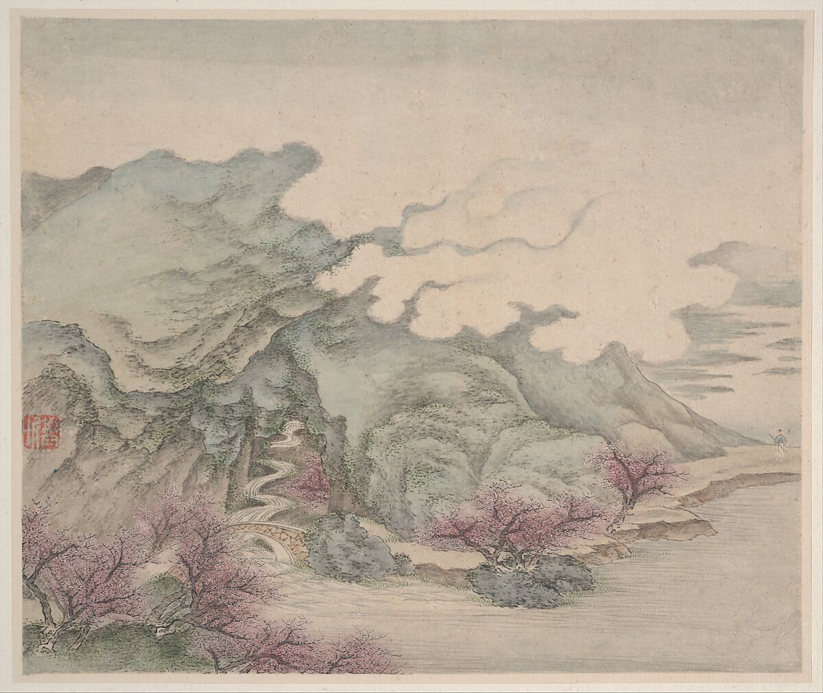 Landscapes, Fan Qi (Chinese, 1616–after 1694), Album of eight leaves; ink and color on paper, China