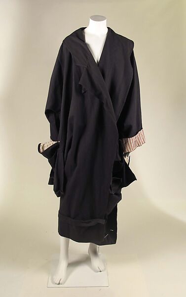 Coat, John Galliano (founded 1984), cotton, silk, metal, plastic, British