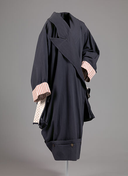 Coat, John Galliano (British, born Gibraltar, 1960), cotton, silk, metal, plastic, British 