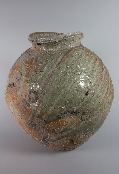 Jar, Tsujimura Shirō (Japanese, born 1947), Stoneware with natural ash glaze, Japan