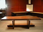 Greenrock Bench, George Nakashima (American, Spokane, Washington 1905–1990 New Hope, Pennsylvania), American walnut, Japan