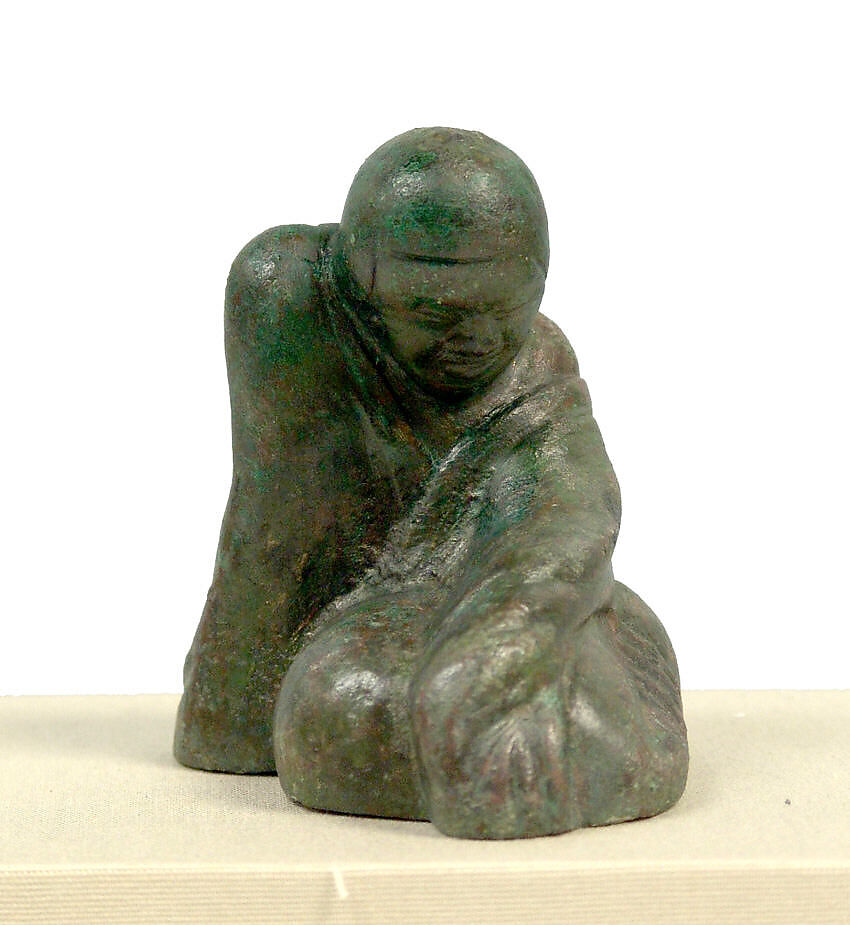 Weight in the Shape of Liubo Game Player, Bronze with lead core, China 