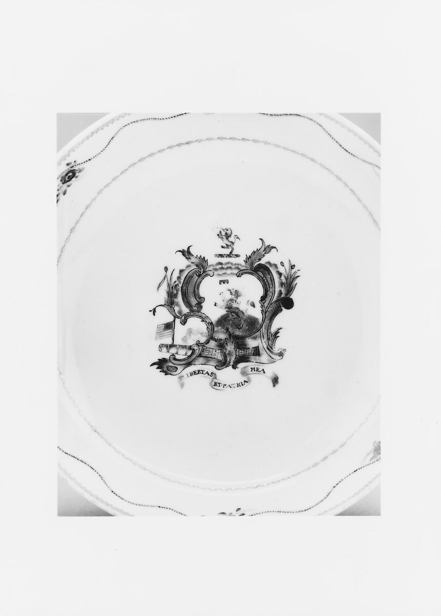 Saucer, Porcelain, Chinese, for American market