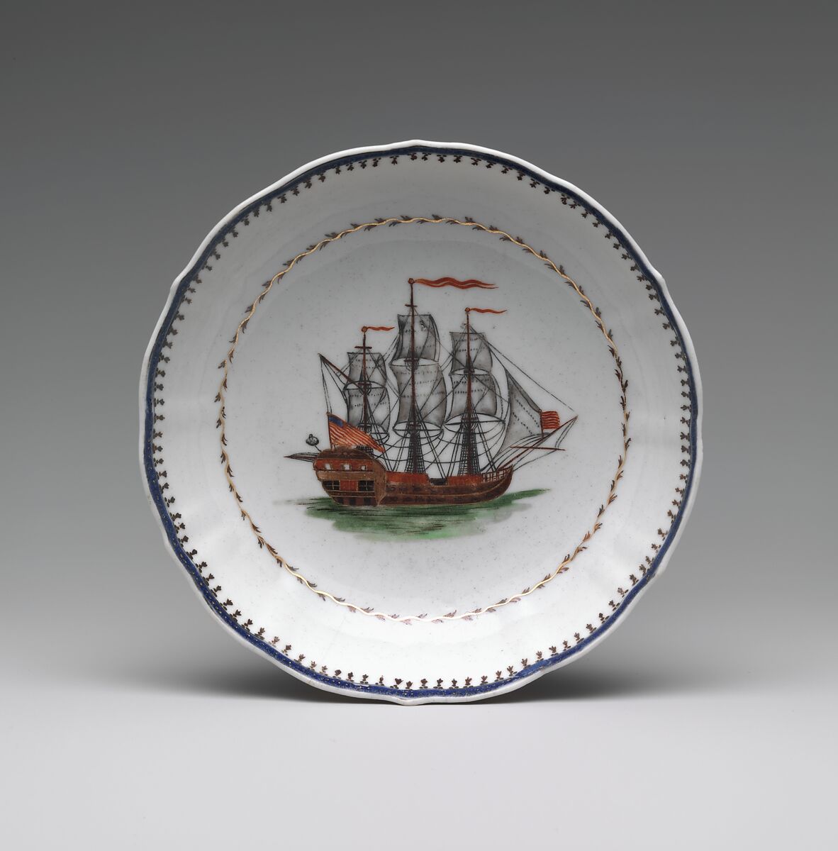 Saucer, Porcelain, Chinese 