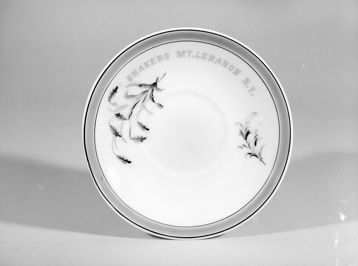 Saucer, Union Porcelain Works (1863–1922), Porcelain, American 