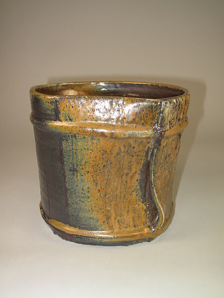 Water Jar, Anjin Abe (Japanese, born 1938), Pottery (Bizen ware), Japan 