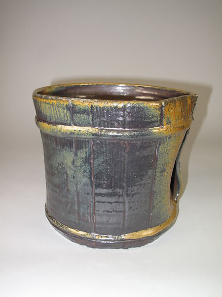 Water Jar, Anjin Abe (Japanese, born 1938), Pottery (Bizen ware), Japan