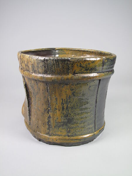 Water Jar, Anjin Abe (Japanese, born 1938), Pottery (Bizen ware), Japan