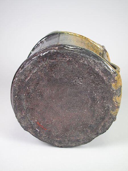 Water Jar, Anjin Abe (Japanese, born 1938), Pottery (Bizen ware), Japan