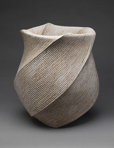 Listening to the Waves (Chōtō), Sakiyama Takayuki (Japanese, born 1958; active Kamomura, Shizuoka Prefecture), Stoneware with sand glaze, Japan 