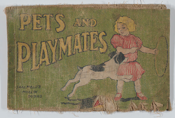 Pets and Playmates, Saalfield Publishing Company (American, 1899–1977), Commercial color printing on muslin 