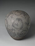 Round Closed Vessel, Kitamura Junko (Japanese, born 1956), Stoneware with slip inlay, Japan