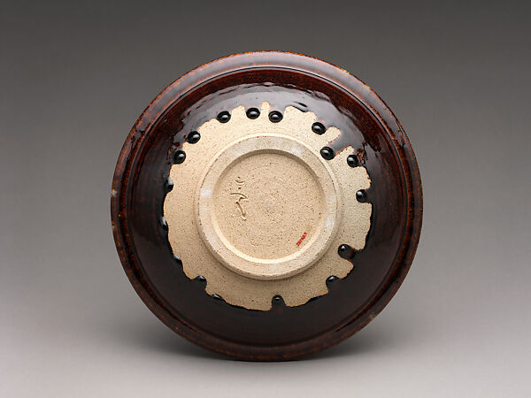 Bowl (Hachi), Munakata Ryoichi VII (Japanese, born 1933), Stoneware with iron brown, blue, and white glaze, Japan