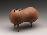 Unglazed flower vessel (yakishime kaki), Yagi Kazuo (Japanese, 1918–1979), Unglazed stoneware, Japan