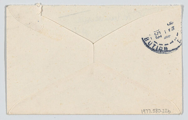 Joan Miró, calling card envelope, Anonymous, Pen and ink
