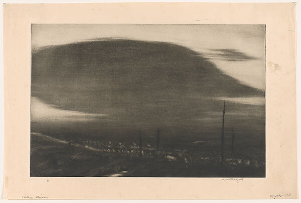 No Man's Land -- St. Mihiel Drive, Kerr Eby (Canadian (born Japan), Tokyo 1889–1946 Norwalk, Connecticut), Mezzotint and drypoint 