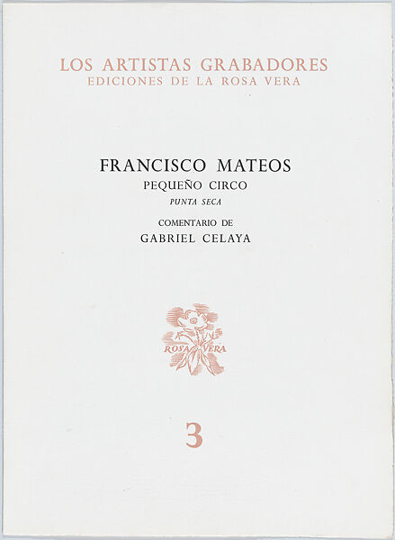 Woman wearing a bodice, hand raised (number 6), Martín Sáez (Spanish, Laredo 1923–1989 Madrid), Sheet folded in half with letterpress title and publication details on front, poem by Coronel Urtecho on inside cover facing the print (etching and sulphur acid) 
