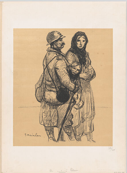 Un Poilu à Pétain, Théophile-Alexandre Steinlen (French (born Switzerland), Lausanne 1859–1923 Paris), Lithograph 