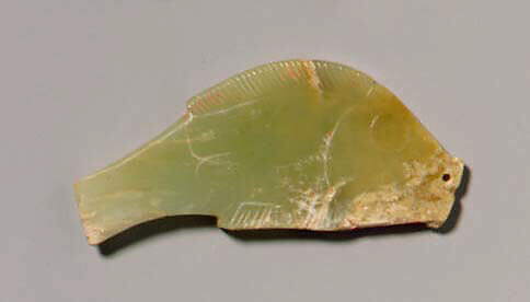 Plaque in the Shape of a Fish, Jade (nephrite), China 