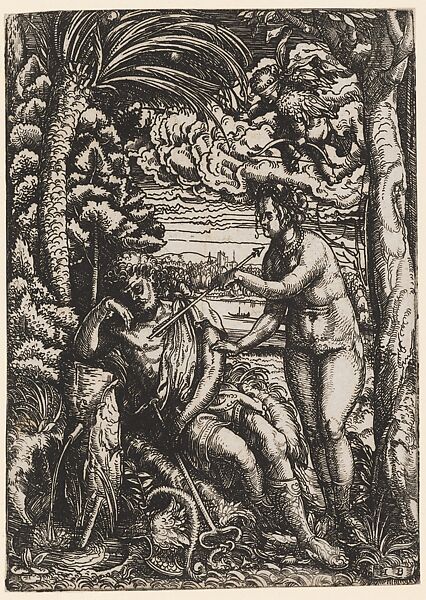 Venus, Mercury, and Cupid, Hans Burgkmair (German, Augsburg 1473–1531 Augsburg), Etching 