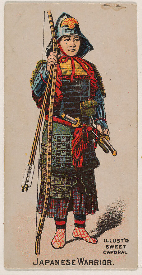 Japanese Warrior, from the Military Series (N224) issued by Kinney Tobacco Company to promote Sweet Caporal Cigarettes, Issued by Kinney Brothers Tobacco Company, Commercial color lithograph 
