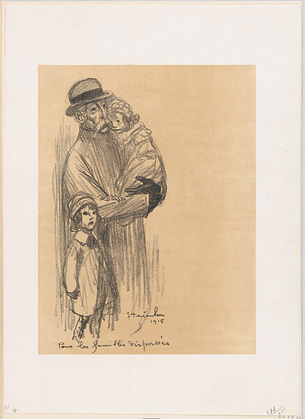 Pour les Familles Dispersées, Théophile-Alexandre Steinlen (French (born Switzerland), Lausanne 1859–1923 Paris), Lithograph 