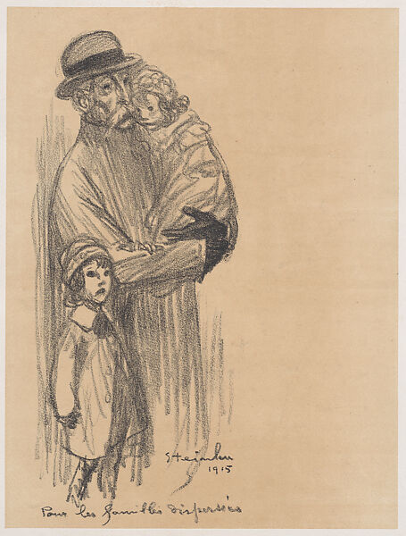 Pour les Familles Dispersées, Théophile-Alexandre Steinlen (French (born Switzerland), Lausanne 1859–1923 Paris), Lithograph