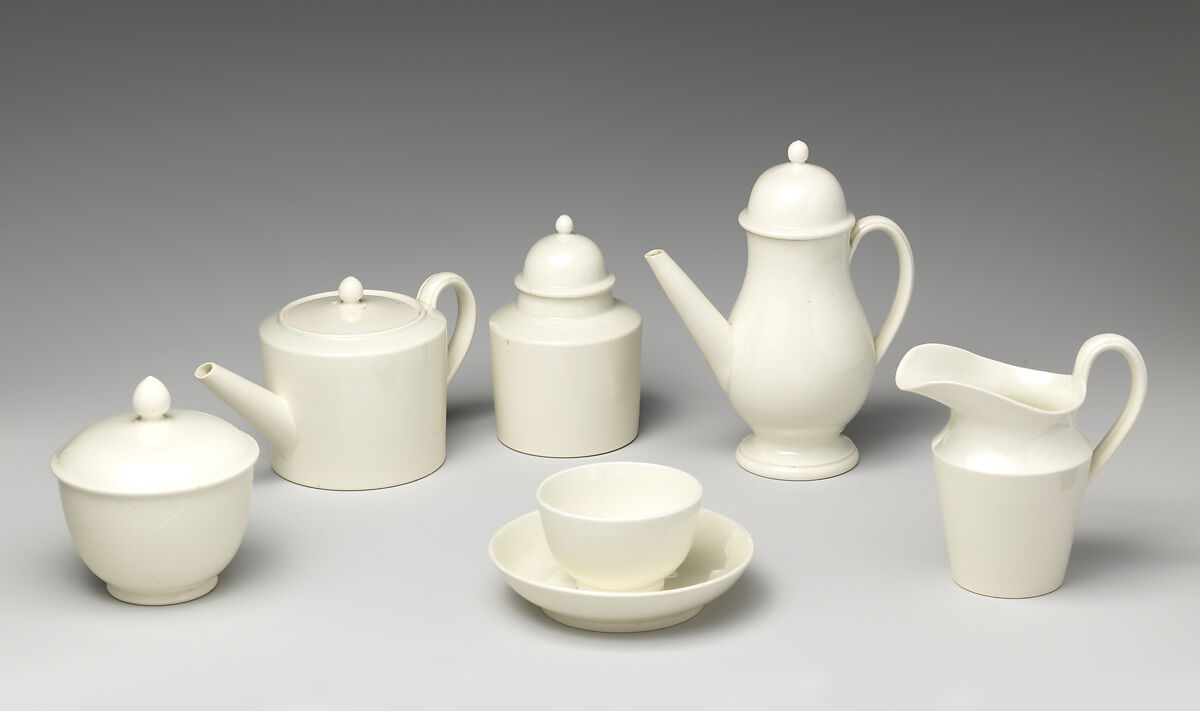Miniature saucer (one of five) (part of a set), Soft-paste porcelain, British