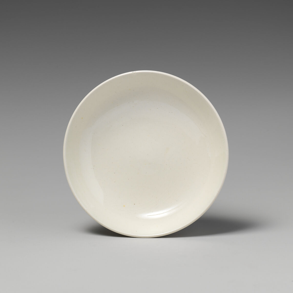 Miniature saucer (one of five) (part of a set), Soft-paste porcelain, British 