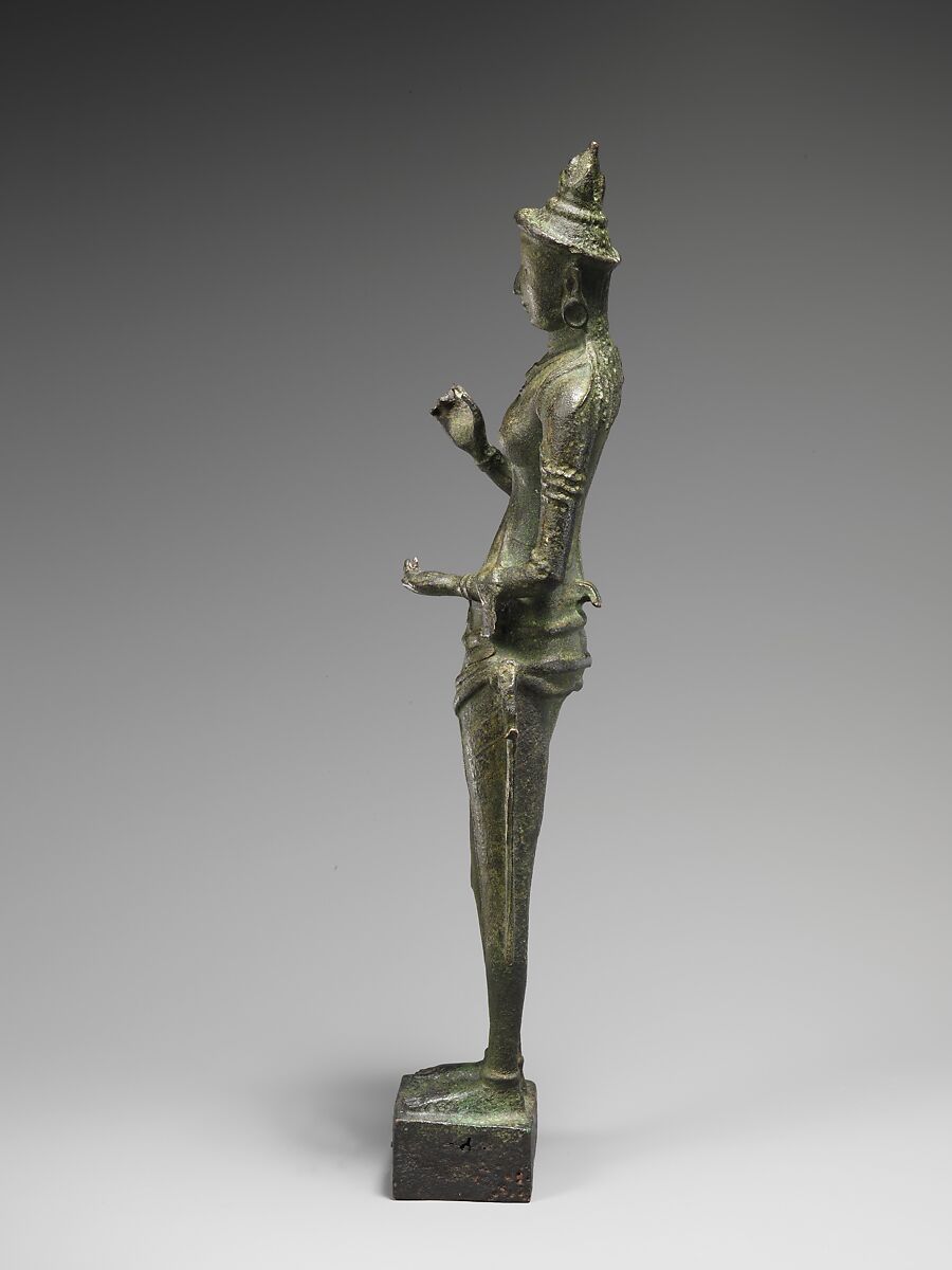 Standing Goddess, Bronze, India (Andhra Pradesh)