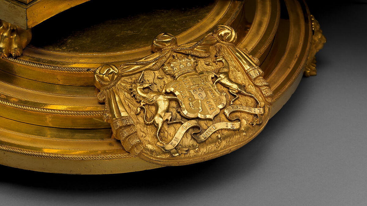 Egyptomania candelabrum (one of a pair), Alexis Decaix (British, active 1778–1811), Gilded bronze, British