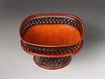 Peerless Fruit or Offering Tray (Morikago), Fujinuma Noboru (Japanese, born 1945), Timber bamboo, rattan, and lacquer, Japan